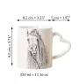 Pintabian - cup with a dog, adorable cup with a heart-shaped handle, universal gift from the Art-Dog brand