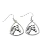 Selle Francais - earrings with a horse, hanging earrings with a picture, personalized jewelry with Art-Dog brand print