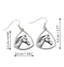 Selle Francais - earrings with a horse, hanging earrings with a picture, personalized jewelry with Art-Dog brand print