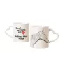 Retired Race Horse - cup with a dog, adorable cup with a heart-shaped handle, universal gift from the Art-Dog brand