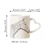Retired Race Horse - cup with a dog, adorable cup with a heart-shaped handle, universal gift from the Art-Dog brand