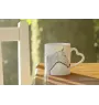 Cheval de course à la retraite - tasse avec chien, une tasse adorable avec une anse en forme de cœur, un cadeau universel de la marque Art-Dog