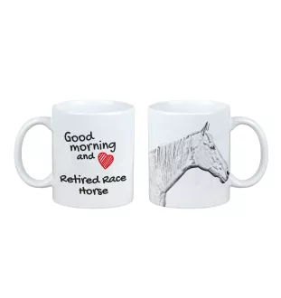 Cheval de course à la retraite - tasse avec chien, tasse personnalisée avec impression, cadeau classique pour tous de la marque Art-Dog