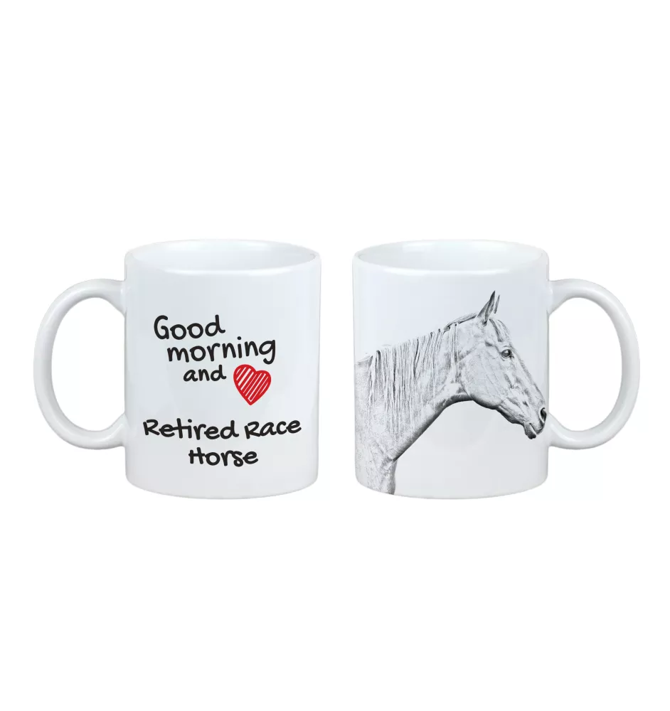 Retired Race Horse - cup with a dog, personalized cup with a print, a classic gift for everyone from the Art-Dog brand
