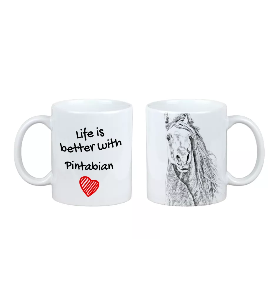 Pintabian - mug with a horse, mug with a photo, personalized gift from the Art-Dog brand