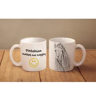 Pintabian - tasse avec un cheval, une tasse joyeuse pour les amoureux des chiens, un cadeau personnalisé de la marque Art-Dog