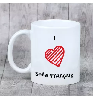 Selle Francais - Tasse mit Pferd, niedliche Tasse mit Grafik, Geschenk mit Ihrem Foto von der Marke Art-Dog