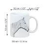 Rennpferd im Ruhestand - Becher mit Pferd, fröhlicher Becher für Hundefreunde, personalisiertes Geschenk der Marke Art-Dog