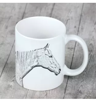 Rennpferd im Ruhestand - Becher mit Pferd, fröhlicher Becher für Hundefreunde, personalisiertes Geschenk der Marke Art-Dog