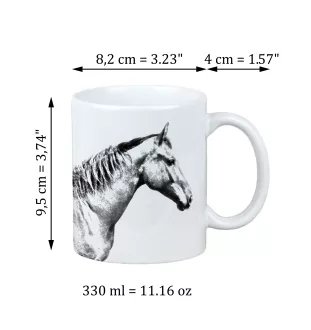 Selle Français - tasse avec un cheval, une tasse joyeuse pour les amoureux des chiens, un cadeau personnalisé de la marque Art-Dog
