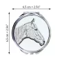 Cheval de course à la retraite - miroir de poche avec cheval, miroir personnalisé pour sac à main, miroir compact avec impression de la marque Art-Dog