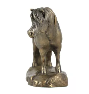 Shetland - Eine Urne für die Asche eines Pferdes, eine Urne mit einer Statue, eine elegante Urne mit einem Pferd von der Marke Art-Dog.