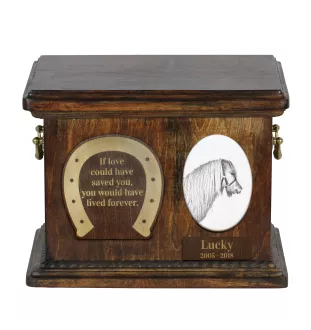 Shetland Pony - urn for horse ashes, urn for horse with a photo, personalized box for animal ashes by Art-Dog brand
