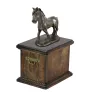 Comté - une urne pour les cendres d'un cheval, une urne avec une statuette, une élégante urne avec un cheval de la marque Art-Dog