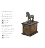 Comté - une urne pour les cendres d'un cheval, une urne avec une statuette, une élégante urne avec un cheval de la marque Art-Dog