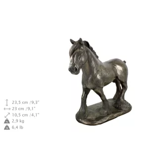 Comté - une urne pour les cendres d'un cheval, une urne avec une statuette, une élégante urne avec un cheval de la marque Art-Dog
