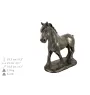 Comté - une urne pour les cendres d'un cheval, une urne avec une statuette, une élégante urne avec un cheval de la marque Art-Dog