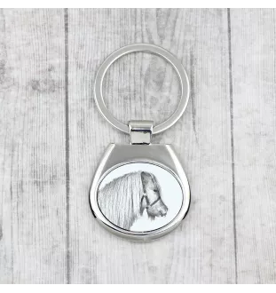Poney Shetland - porte-clés avec un cheval, porte-clés imprimé, breloque personnalisée de la marque Art-Dog