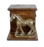 Comté - urne pour cendres de cheval avec statuette, urne personnalisée avec gravure, grande boîte pour cendres de cheval de la marque Art-Dog