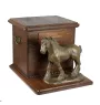 Comté - urne pour cendres de cheval avec statuette, urne personnalisée avec gravure, grande boîte pour cendres de cheval de la marque Art-Dog