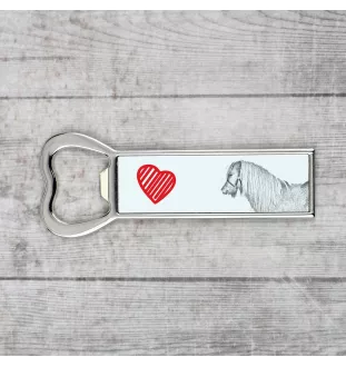 Shetland Pony - bottle opener with a horse, personalized fridge magnet bottle opener, unique gift for men by Art-Dog brand