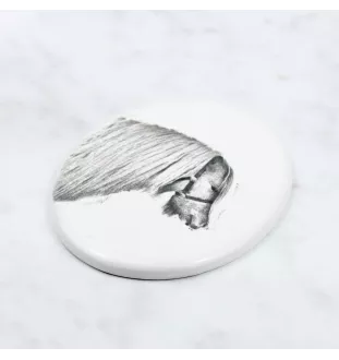 Kuc szetlandzki płyta nagrobna z koniem Art-Dog