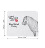 Shetland Pony - mouse pad with print, personalized pad with a horse, unique gadget for an office worker from the Art-Dog brand