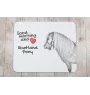 Shetland Pony - mouse pad with print, personalized pad with a horse, unique gadget for an office worker from the Art-Dog brand