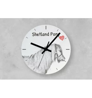 Kuc szetlandzki zegar ze zdjęciem konia Art-Dog