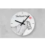 Shetland Pony - wall clock with a horse, shelf clock with a print, personalized home decoration from the Art-Dog brand
