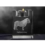 Shetlandpony - Kerzenhalter mit Bild eines Pferdes, Teelichthalter aus Kristall, personalisiertes Geschenk der Marke Art-Dog