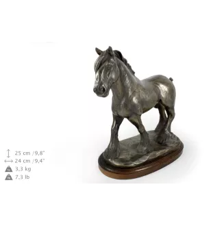 Shire - Reiterstatue, Pferdesilhouette auf Holz, prestigeträchtiger Preis im Wettbewerb der Marke Art-Dog