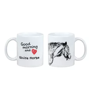 Shire - Tasse mit Hund, personalisierte Tasse mit Druck, klassisches Geschenk für jeden von der Marke Art-Dog.