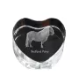 Poney Shetland - une photo de cheval dans un cristal, un cœur en cristal, un cadre exceptionnel avec une photo de la marque Art-Dog