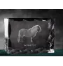 Shetland Pony - kryształ ze zdjęciem konia, szklana statuetka ze zdjęciem, wyjątkowa ramka ze zdjęciem marki Art-Dog