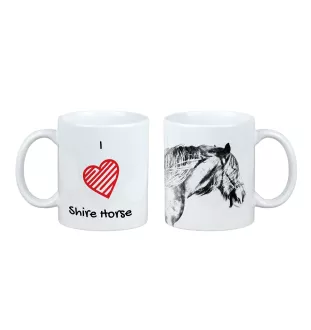Shire - cup with a horse, cute cup with graphics, a gift with your photo from the Art-Dog brand