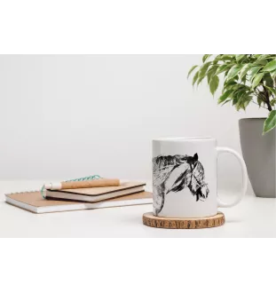 Shire - cup with a horse, cute cup with graphics, a gift with your photo from the Art-Dog brand