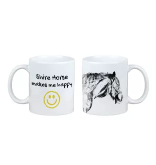 Shire - cup with a horse, a cheerful cup for a dog lover, a personalized gift from the Art-Dog brand