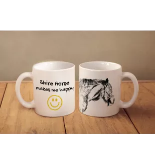 Shire - Becher mit Pferd, fröhlicher Becher für Hundefreunde, personalisiertes Geschenk der Marke Art-Dog