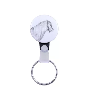 Shetland Pony - unique keychain with a horse picture, handmade product, light and handy pendant from Art-Dog brand