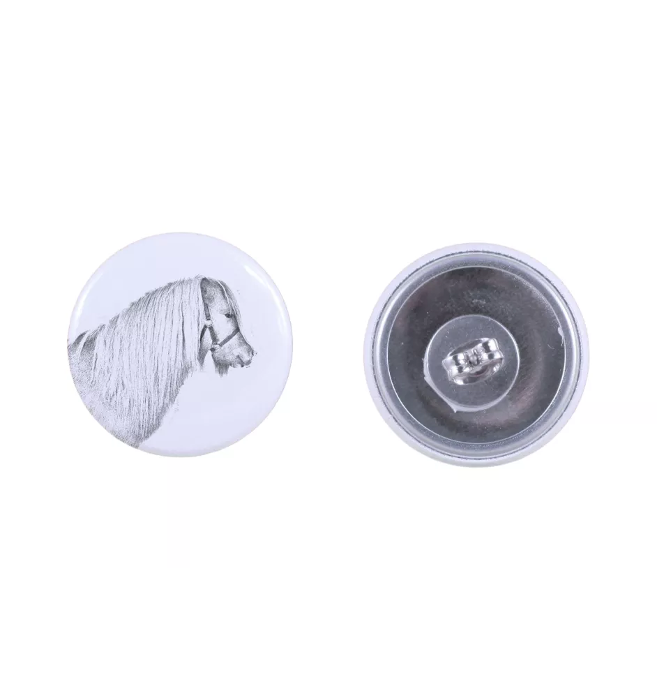 Poney Shetland - boucles d'oreilles votre photo, fait main, bijoux fabriqués à la main de la marque Art-Dog