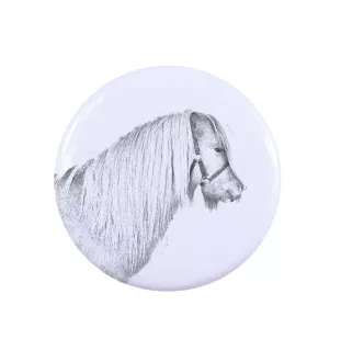 Shetlandpony - Hemdverzierung, Taschenanstecker, das perfekte Geschenk mit der Möglichkeit, Ihr eigenes Markenlogo hinzuzufügen.