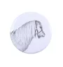 Shetland Pony - shirt accessory, bag pin, perfect gift with the option to add your brand graphics from Art-Dog.