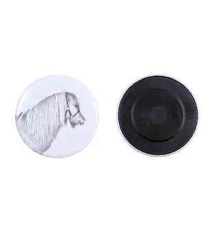 Shetlandpony - Magnet mit Pferd, ein einzigartiges Abdruck des Pferdes der Marke Art-Dog