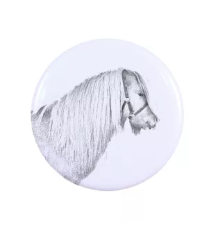 Shetlandpony - Magnet mit Pferd, ein einzigartiges Abdruck des Pferdes der Marke Art-Dog