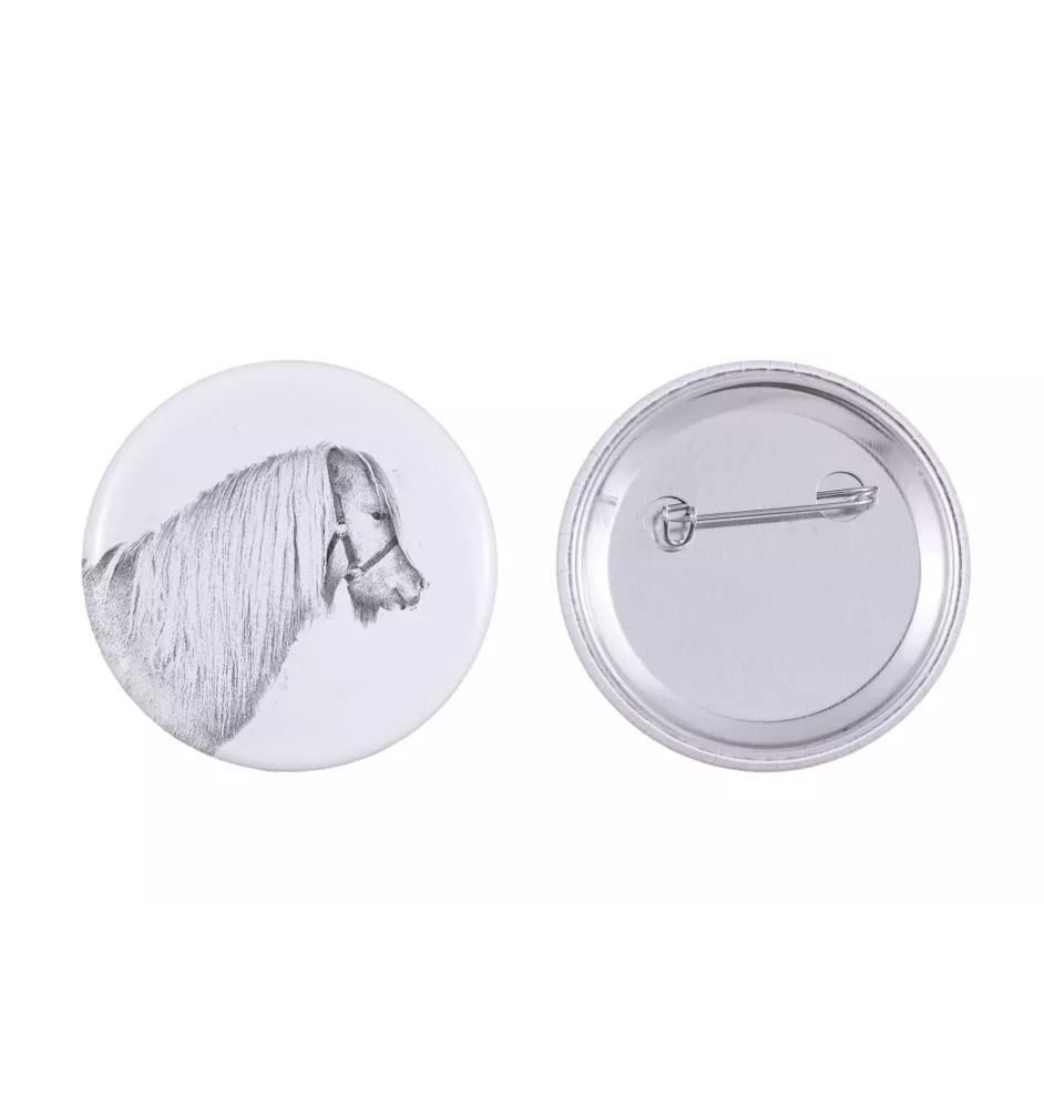 Poney Shetland - aimant avec cheval, empreinte exceptionnelle de cheval de la marque Art-Dog