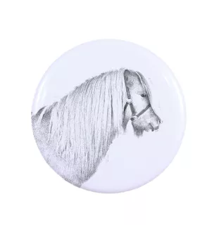 Poney Shetland - aimant avec cheval, empreinte exceptionnelle de cheval de la marque Art-Dog