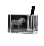 Poney Shetland - Porte-stylos, organiseur en cristal avec image d'un cheval, décoration de bureau unique par la marque Art-Dog
