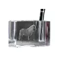 Shetlandpony - Stifthalter, Kristallorganisator mit Bild eines Pferdes, einzigartige Schreibtischdekoration der Marke Art-Dog