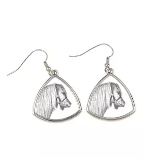 Poney Shetland - boucles d'oreilles avec un cheval, boucles d'oreilles pendantes avec une image, bijoux personnalisés avec l'impression de la marque Art-Dog